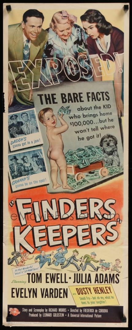 poster for Finders Keepers movie 1952.jpg