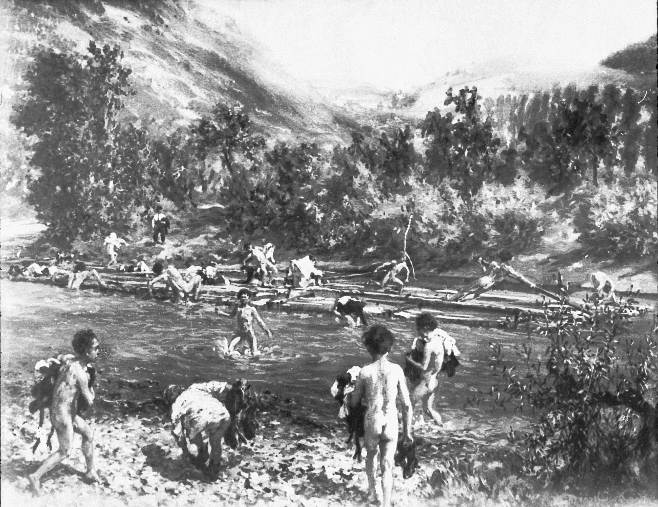 bathing boys in Kösen (since 1935 Bad Kösen).jpg