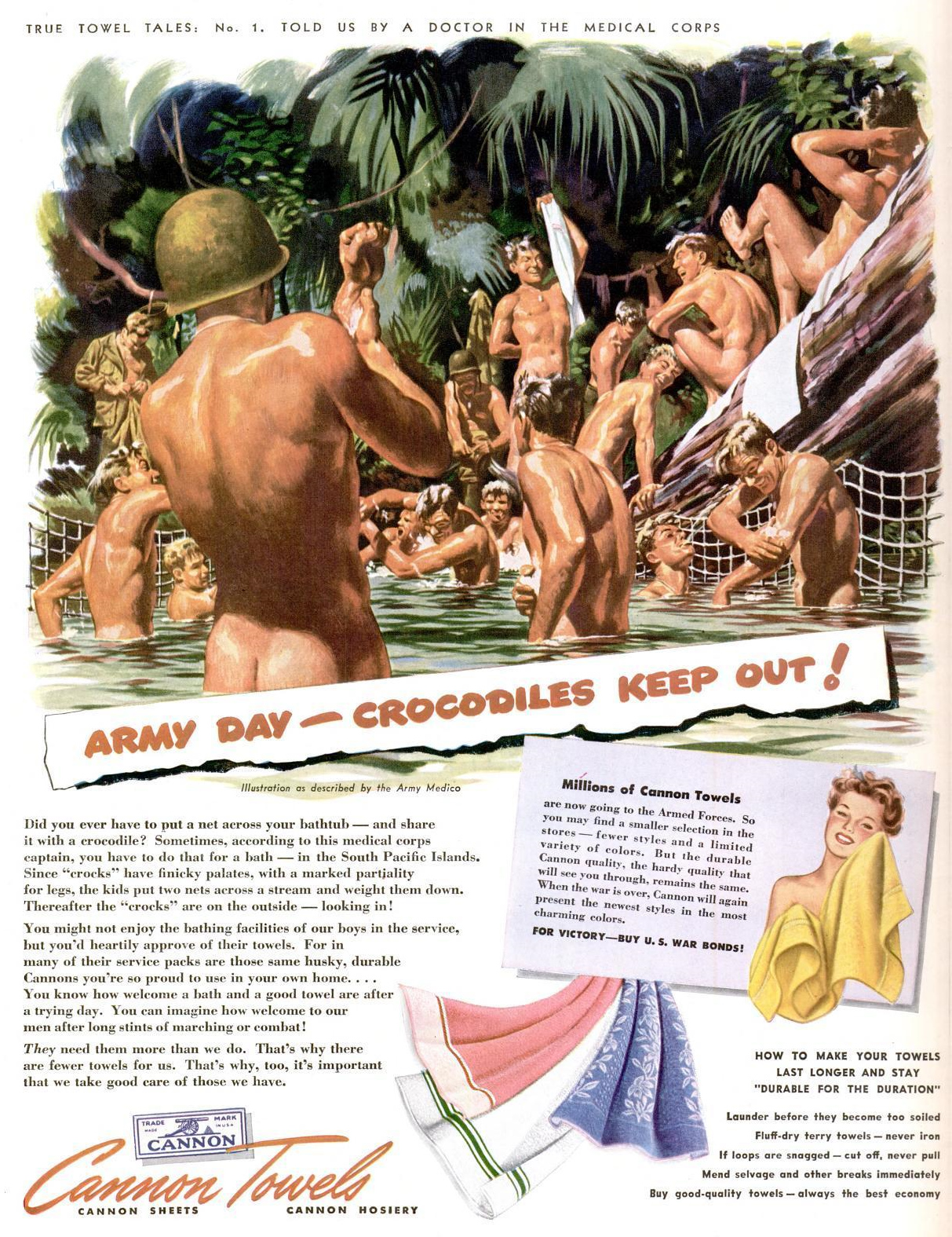 cannon towel ad 1, August 16, 1943, Life Magazine.jpg